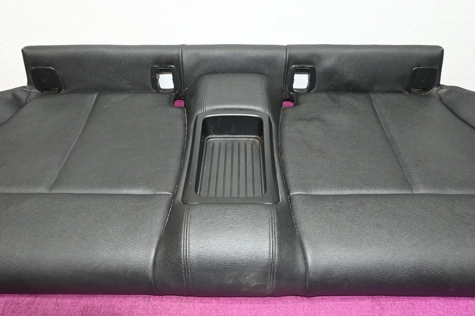 Almofada de assento de couro banco inferior traseiro 14-21 BMW 2 Series M235i F22 preta fabricante de equipamento original 70k - Imagem 4 de 4