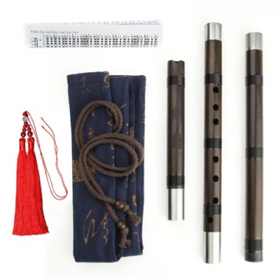 8 Hole G/F Key High Quality 3 Sections Xiao Chinese Bamboo Flute Right Hand 