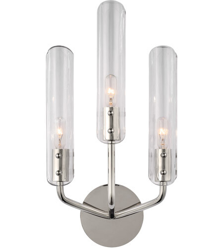 CASORIA LED 10" 3 LIGHT WALL SCONCE IN POLISHED NICKEL - Picture 1 of 1