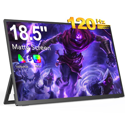 UPERFECT 18,5 Zoll 120Hz Tragbarer Monitor 1080P FHD HDMI Typ C IPS Display VESA