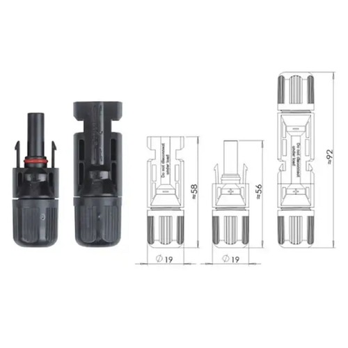 Solar Verbindungskabel Solarkabel Stecker 1500V für Laderegler 4mm² 6mm² Kabel - Bild 14 von 15