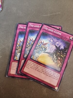 3x TRI-AND-GUEASS TRAP CARD PRIO-EN080 COMMON YUGIOH NM | eBay