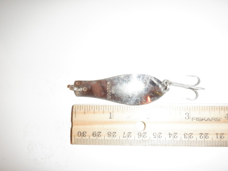 Vintage 10,000 Lakes Doctor 265 Silver Fishing Spoon