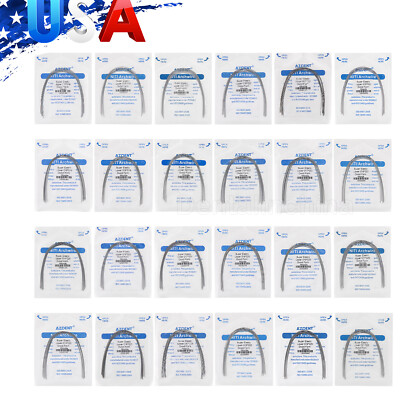 Dental Orthodontic Super Elastic Rectangular Arch Wire Niti Ovoid upper & Lower