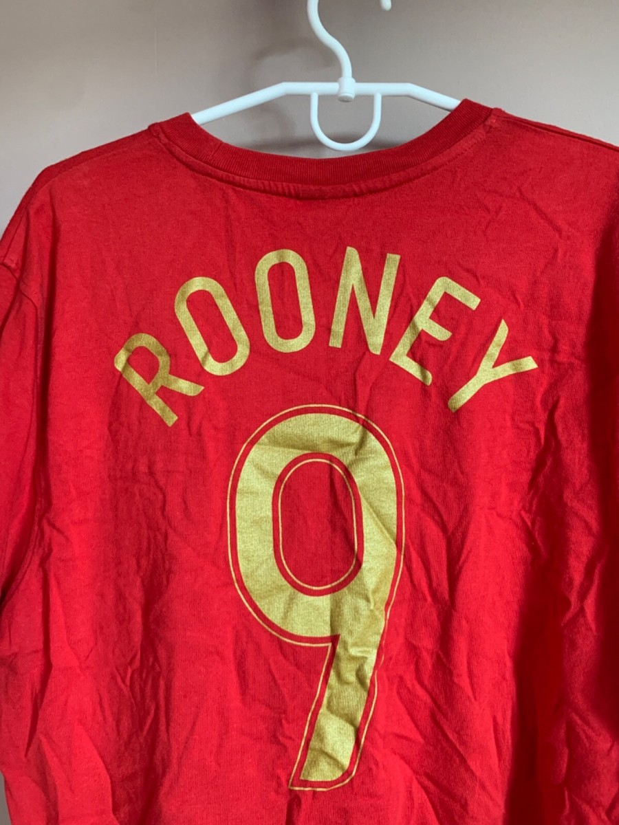 England Football Nike Shirt Vintage Soccer ROONEY #9 | eBay