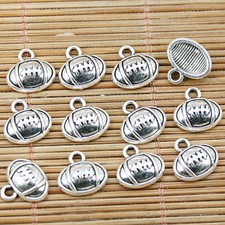 60pcs tibetan silver tone American football design charms EF1513