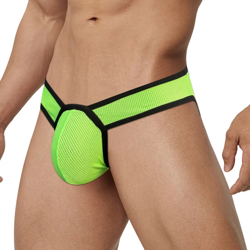 Paquete de 1,4 calzoncillos para hombre sexy cintura baja bikini bragas bolsa ropa interior transpirable Foto 3 de 4
