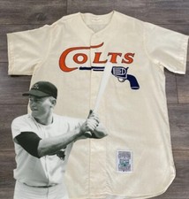 VINTAGE AUTHENTIC RUSTY STAUB HOUSTON COLTS JERSEY MITCHELL NESS LARGE 23.5x31