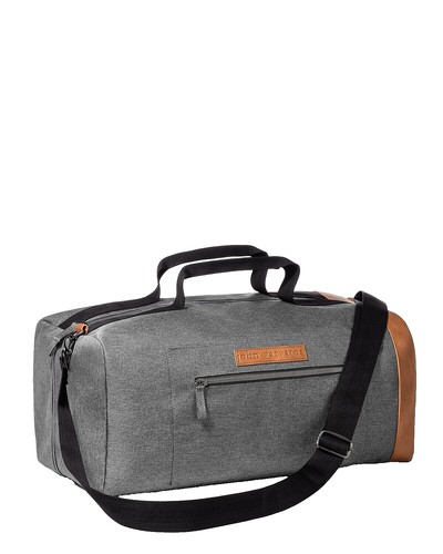 STATE Bags Roll Top Backpack – Gray with Leather Trim Map  display picture 2