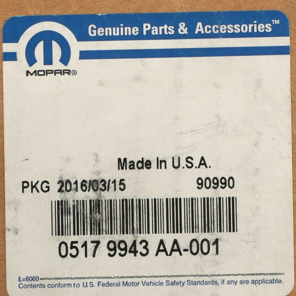 06-12 DODGE CALIBER FRONT LEFT POWER WINDOW REGULATOR OEM NEW MOPAR 5179943AA - Image 3 of 3