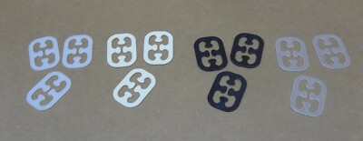 12 PCS. CLEAVAGE CONTROL HIDE BRA SMART CLIPS 4 DIFFERENT COLORS ADJUSTABLE