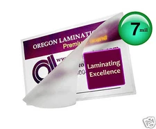 Hot Laminating Pouches 2-15/16 x 4-1/8 [pack of 500] 7 Mil Jumbo Card size Clear