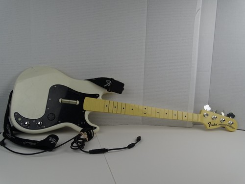 Fender Precision Bass Xbox 360 Wireless Controller Rock Band 2 9866 Strap Works - Picture 1 of 20