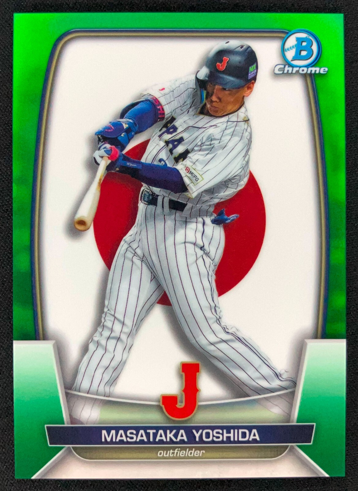 2023 Bowman Chrome Baseball WBC Green Refractor Masataka Yoshida RC /99 Red Sox