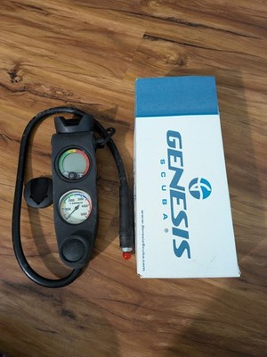Sherwood Scuba Dive 3 Gauge Console, 5000 PSI, Depth Gauge, Compass, Untested