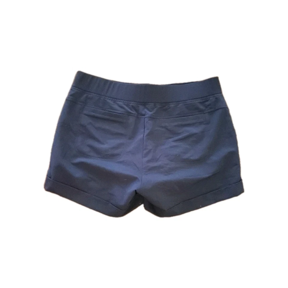 Pantalones cortos deportivos Athleta Midtown con puños azul marino talla 12 bolsillos para mujer Foto 2 de 4