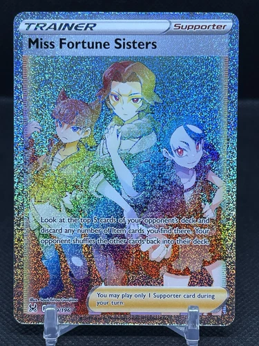 Pokemon Miss Fortune Sisters Rainbow Secret Rare Lost Origin 209/196 M/NM 275
