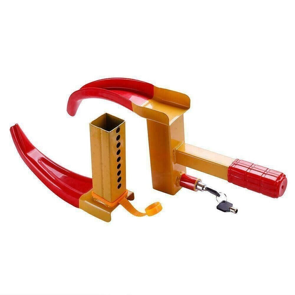 2PC Heavy Duty Trailer Lock Wheel Clamp Universal Security Tire Lock Anti Theft