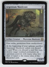 MP-01 Played Argentum Masticore 222 Phyrexia: All Will Be One R