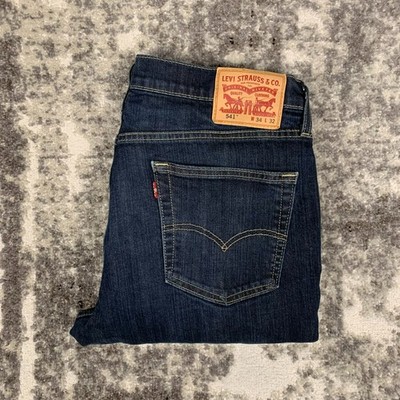 LEVIS 541 Athletic Taper Herren Jeans Hose W34 L32 Regular Blau Denim