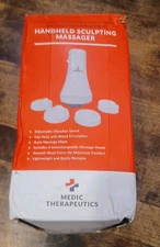 Medic Therapeutics Handheld Sculpting Massager w/ 4 Interchangeable Heads Black