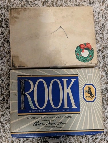 VINTAGE ROOK Card Game 1955 RED Cards, Box & Instructions Booklets- *Read* - Picture 3 of 19