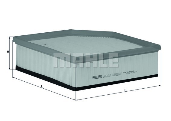 Mahle LX 1607/1 Luftfilter FüR Volvo XC90 I (275)-image