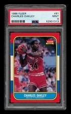1986-87 Fleer Set-Break # 81 Charles Oakley PSA 9 MINT