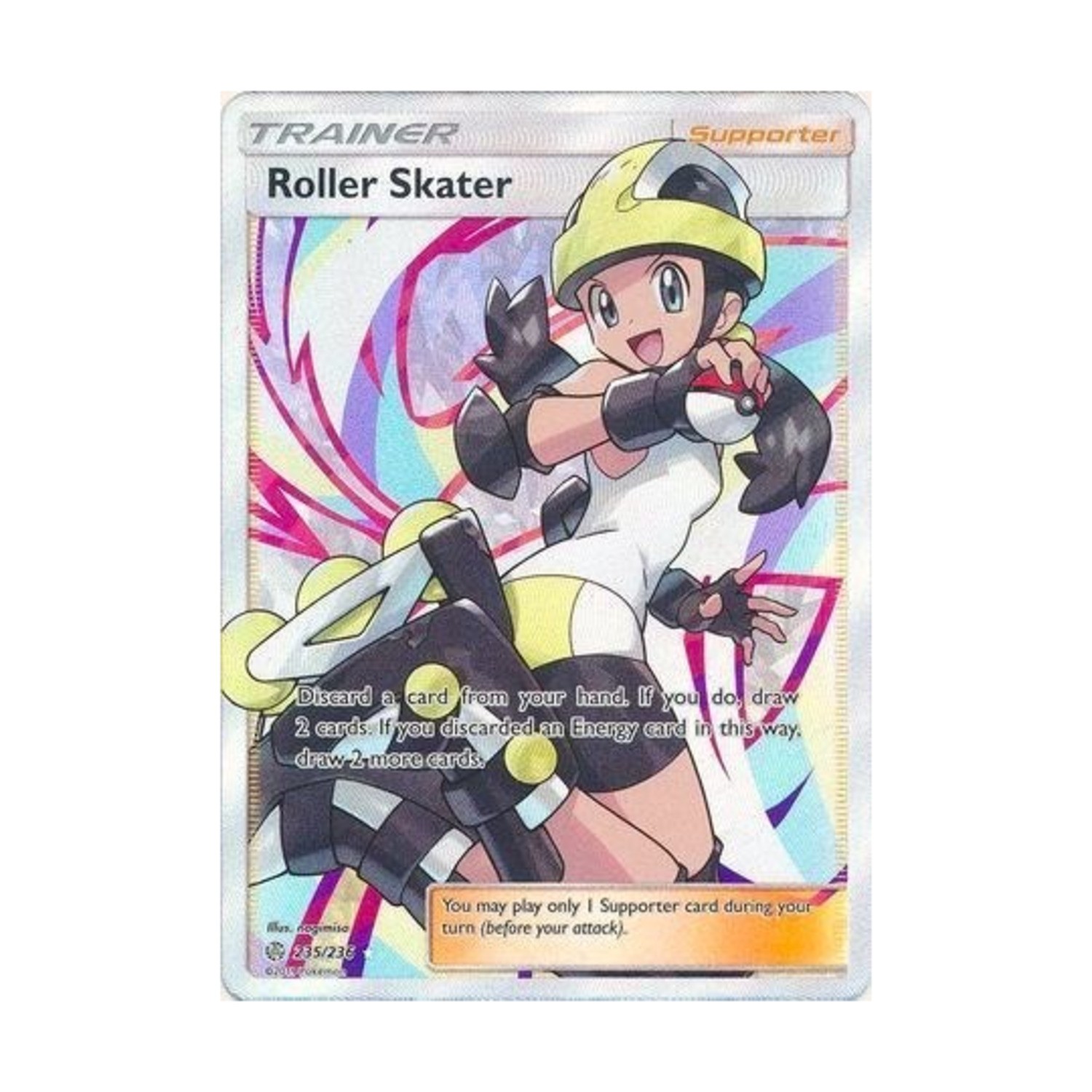 Pokemon SM - Cosmic Eclipse Roller Skater (Full Art) (UR) #235/236 (Holo) VG