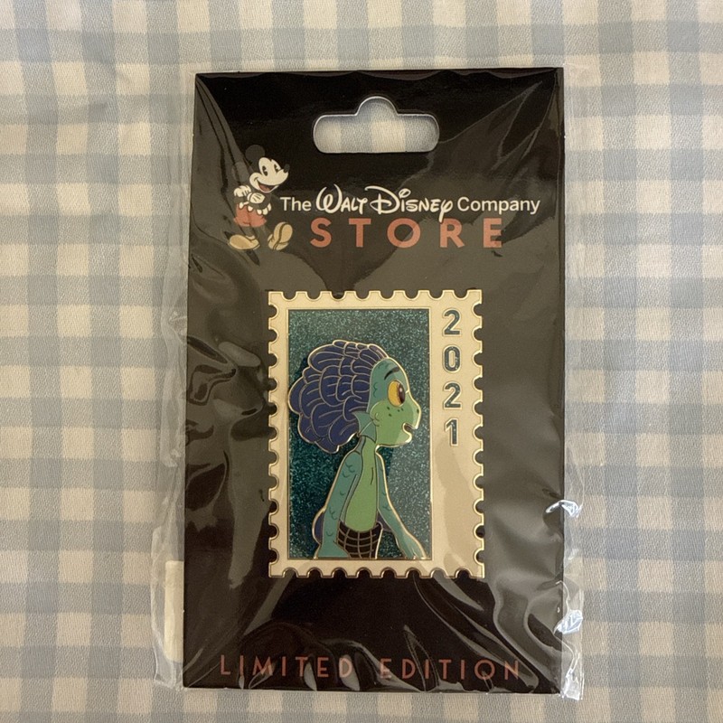 Disney Employee Center DEC Pixar Luca Postage Stamp Pin Luca Seamonster LE 250