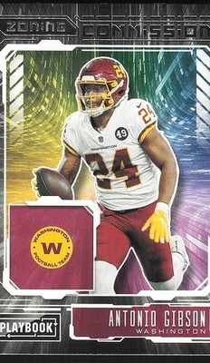 2021 Panini Playbook #ZC-AGI Antonio Gibson Zoning Commission