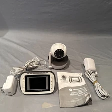 Motorola MBP41BU Infant Baby Color Video Monitor & Camera W/ Power Adapter
