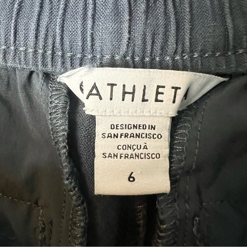 Athleta - Women's Voyager 100% Linen Pants Navy Blue - Sz. 6 - Picture 3 of 6