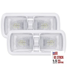 12V RV Led Interior Lights 750 Lumens, 12 Volt LED Ceiling 2 pcs square