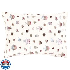 Hudson Baby Unisex Baby Cotton Toddler Pillow Case, Sweet Bakery, One Size