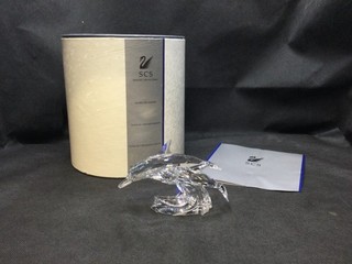 SWAROVSKI SCS [1990] [Lead Me] Mother & Baby Dolphins Annual Edition [33696] COA