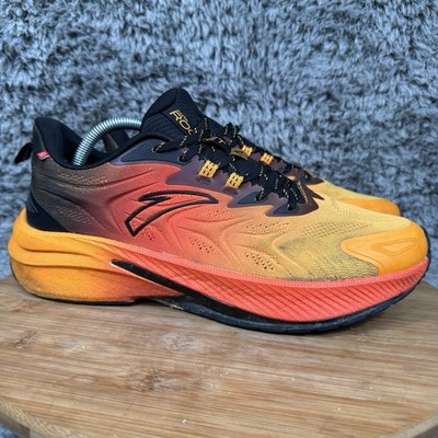 ANTA Rocket 5.0 Shoes Sneakers Mens 9.5 Flame Orange Black Running Athletic