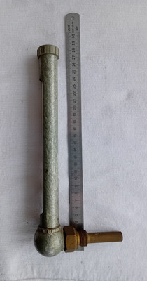 DDR Maschinenthermometer - Anschluß Tauchhülse 1/2 ''