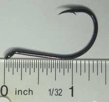 50 Gamakatsu Octopus Hooks 02414 4/0 NSB Black Nickel Finish
