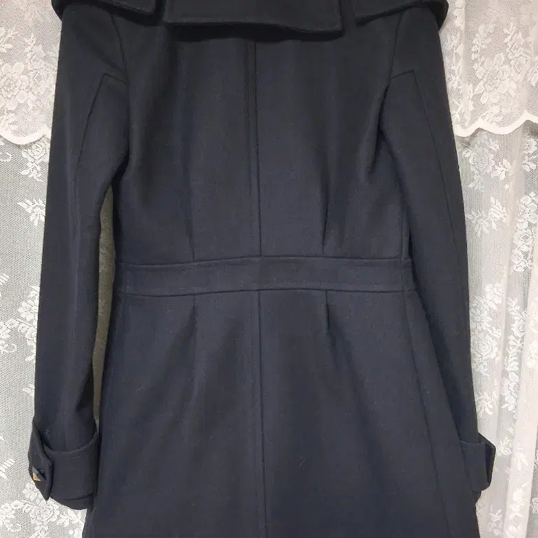 Givenchy Women's Wool Coat Double Button Navy Size 36 thumbnail 8