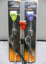3 FOX MICRO SWINGER BITE INDICATORI-*ROSSO,VERDE,BLU-ADJ LINE CLIP,PESO+TAG SET
