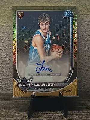 2025-26 Bowman - Paper Autographs Liam McNeeley #RVA-LM Gold /50 (AU, RC)