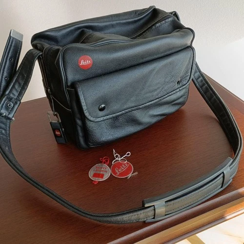 Leica Leather Combination Camera Bag Black Shoulder Case M:JPN