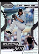2020 Panini Prizm Brent Honeywell #WIP-7 Warming in the Pen Silver Prizm