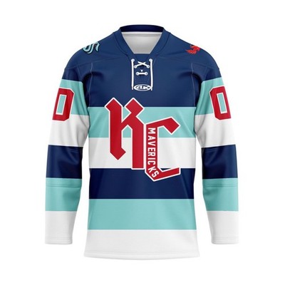 Kansas City Mavericks Personalized Affiliation Night Winter Lace Hockey Shirt