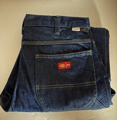 Dickies Flame Resistant Jeans Mens 34x36 FR 2112 Denim HRC2 Work Pants