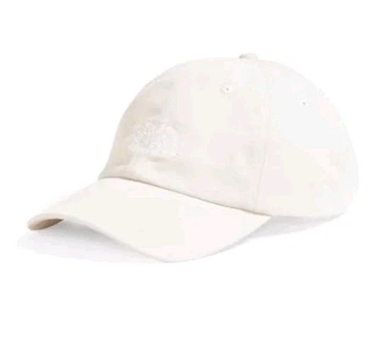 New The North Face Norm Baseball Hat Cap Adjustable Strap One Size - White Dune