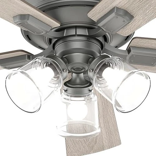 Hunter Fans 51857 Crestfield 5-Blade Ceiling Fan with Light Kit and Handheld - Picture 4 of 6
