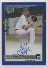 2020 Donruss Optic Rated Rookie Signatures Blue Prizm 69/75 AJ Puk Auto 4z8