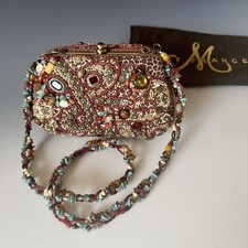 Mary FRANCES Elegant Beaded Purce Clutch Handbag  Mint Condition